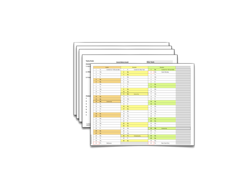 Q4 Printable Goals &amp; Planning Guide - EGP Media Network